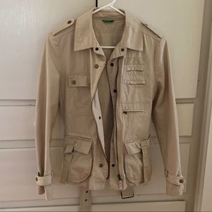 United colors of Benetton belted military jacket